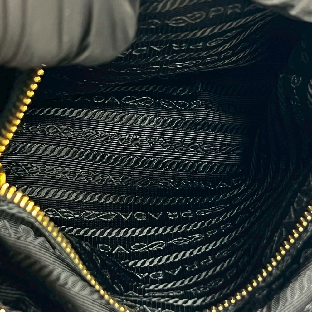 PRADA Black Leather Shoulder Bag - Picture 10 of 10